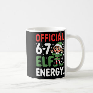 Lustiges Weihnachts-Meme 6-7 67 Elf Energie Humor Kaffeetasse