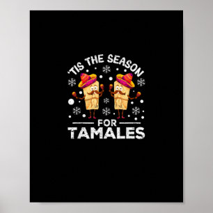 Lustiges Weihnachts-Mexikanisches Essen Die Zeit I Poster