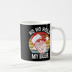 Lustiges Weihnachts-Shirt Hipster Santa Ho Ho Halt Kaffeetasse