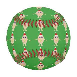 Lustiges Weihnachtsei Baseball