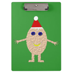 Lustiges Weihnachtsei-Clipboard Klemmbrett