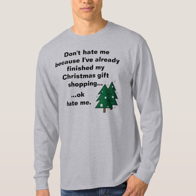 Lustiges Weihnachtseinkaufen getaner früher T - T-Shirt (Vorderseite)