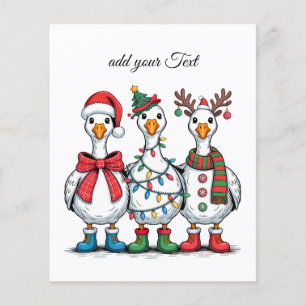 Lustiges Weihnachtsenten-T-Shirt Cool Holiday Duck Flyer