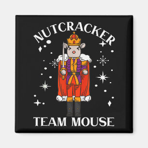 Lustiges Weihnachtsfamilien-Tanzteam Maus Nussknac Magnet