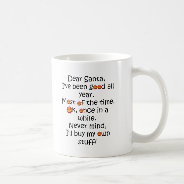 Lustiges Weihnachtsfreche Feiertags-Tassen-Schale Kaffeetasse (Rechts)