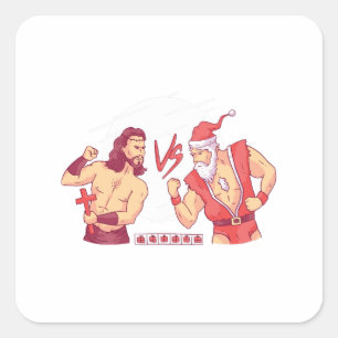 Lustiges Weihnachtsgeschenk für Gamer und Gaming-F Quadratischer Aufkleber