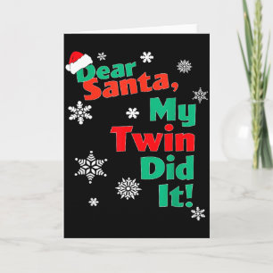 Lustiges Weihnachtsgeschenk - Lieber Santa, mein Z Karte
