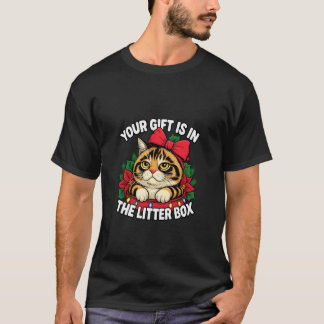 Lustiges Weihnachtskatzen-Geschenk in Wurf Katzenl T-Shirt