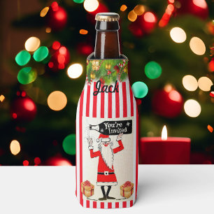 Lustiges Weihnachtskleines Geschenk IHR NAMENSbier Flaschenkühler