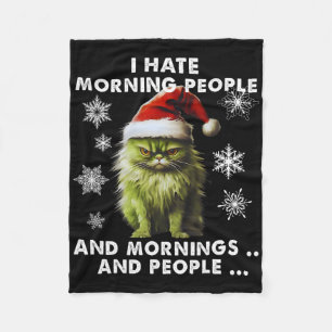 Lustiges Weihnachtskostüm - Ich hasse Morgenmensch Fleecedecke