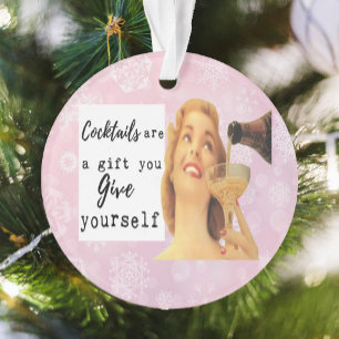 Lustiges Weihnachtsornament Retro-Beste-Freundin-G Ornament