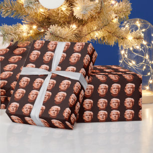 LUSTIGES WEIHNACHTSPAPIER MIT DONALD TRUMP GESCHENKPAPIER
