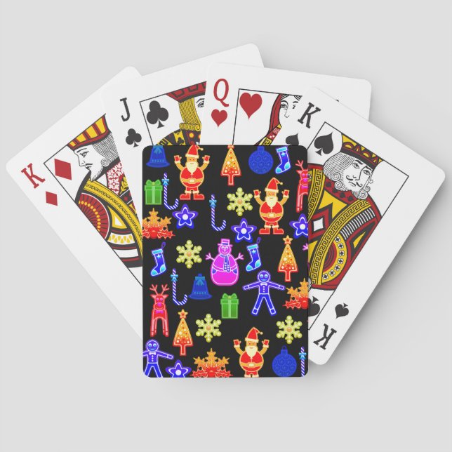 Lustiges Weihnachtsspielkarten Spielkarten (Rückseite)