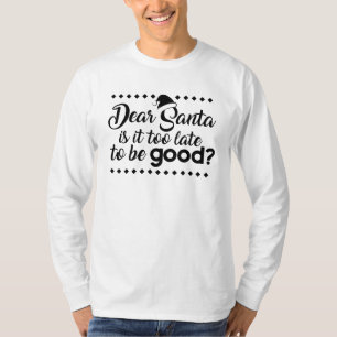 Lustiges WeihnachtsT - Shirtschwarzes auf weißem T-Shirt