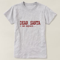 Lustiges Weihnachtszitat liebe Sankt kann ich Rot