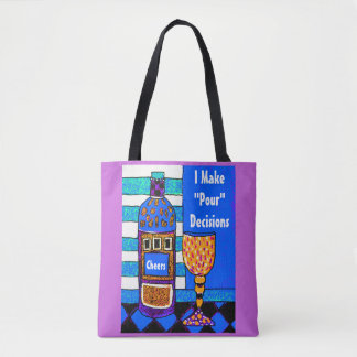 Lustiges Wein-Taschen-Sprichwort, mache ich, Tasche