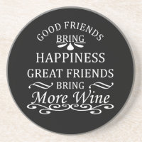 lustiges Weinangebot für Freunde