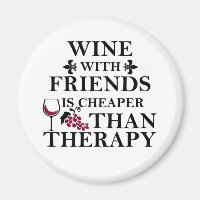 lustiges Weinangebot für Freunde