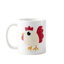 Lustiges weißes Huhn