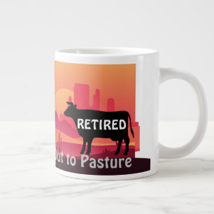 Lustiges Western-Kuh-Thema-Renteneintritt-Ausflug  Jumbo-Tasse