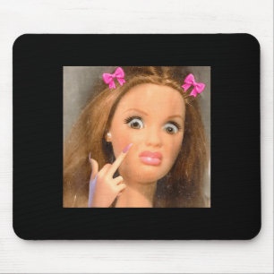 Lustiges widerliches Puppengesicht Meme Mousepad
