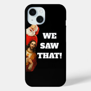 Lustiges „Wir Haben Das Gesehen“ Santa und Jesus D Case-Mate iPhone Hülle