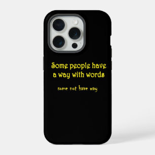 Lustiges Wortspiel: Eine Geschichte von zwei Sätze iPhone 15 Pro Hülle