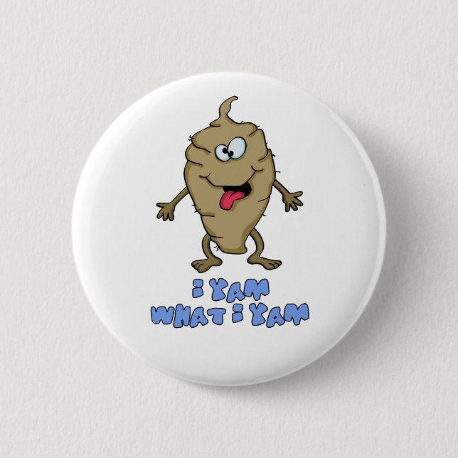 Lustiges Wortspiel - i-Jamswurzel was i-Jamswurzel Button (Vorderseite)
