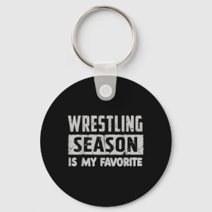 Lustiges Wrestling ist Lieblingsjahreszeit Wrestle Schlüsselanhänger
