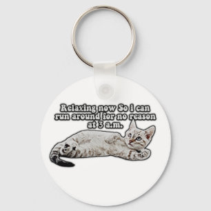 Lustiges wütendes Katzen-Meme für Katzenbesitzer u Schlüsselanhänger