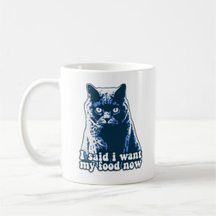 Lustiges wütendes Katzen-Meme für Katzenliebhaber Kaffeetasse