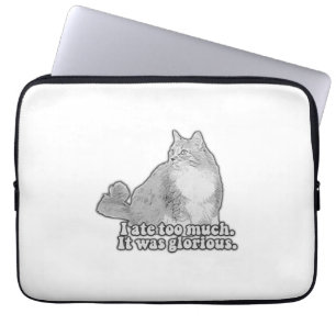 Lustiges wütendes Katzen-Meme für Katzenliebhaber Laptopschutzhülle