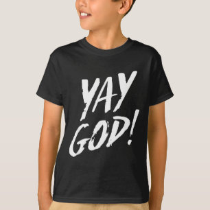 Lustiges Yay Gott Grafik Jesus Christliche Religio T-Shirt