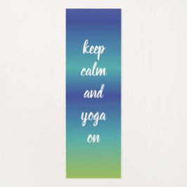 Lustiges Yoga behält ruhigen blaues GrünSerenity Yogamatte