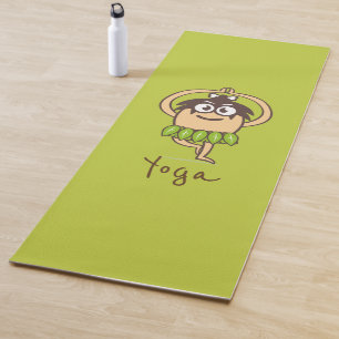 Lustiges Yoga des Cartoon Yogamatte