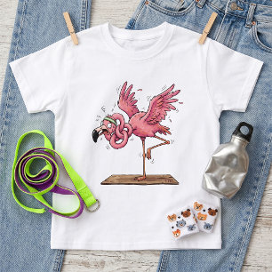 Lustiges Yoga Flamingo Workout Fail T-Shirt