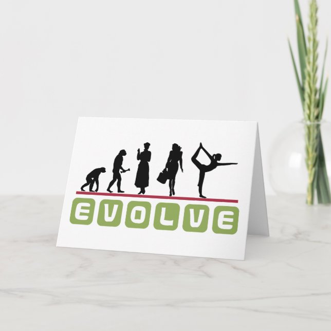 Lustiges Yoga-Geschenk Karte (Vorderseite)