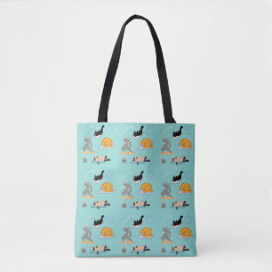 Lustiges Yoga mit Katzen Tasche