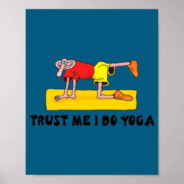 Lustiges Yoga  Poster (Vorne)