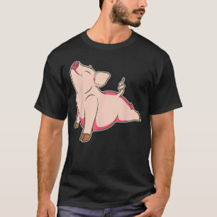 Lustiges Yoga-Schwein-Tier-Cute-Meditation-Zen-Für T-Shirt