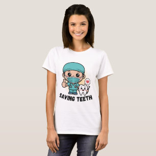 LUSTIGES ZAHNARZT SHIRT :ZÄHNE RETTEN