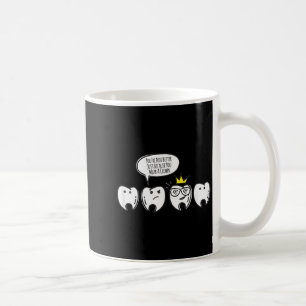 Lustiges Zahnarzthelferin-Shirt Molarch Krone Dent Kaffeetasse