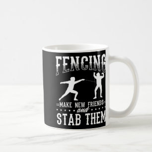 Lustiges Zaundesign: Neue Freunde gewinnen und sie Kaffeetasse