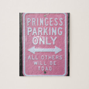 Lustiges Zeichen Prinzessin Parking Only