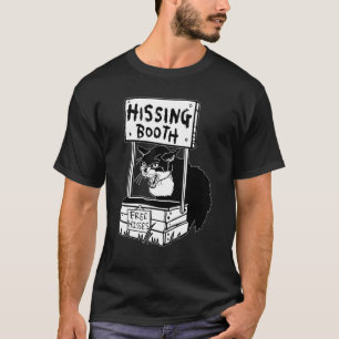 Lustiges zischendes Fotokabinen-Kätzchen-Katze Fur T-Shirt