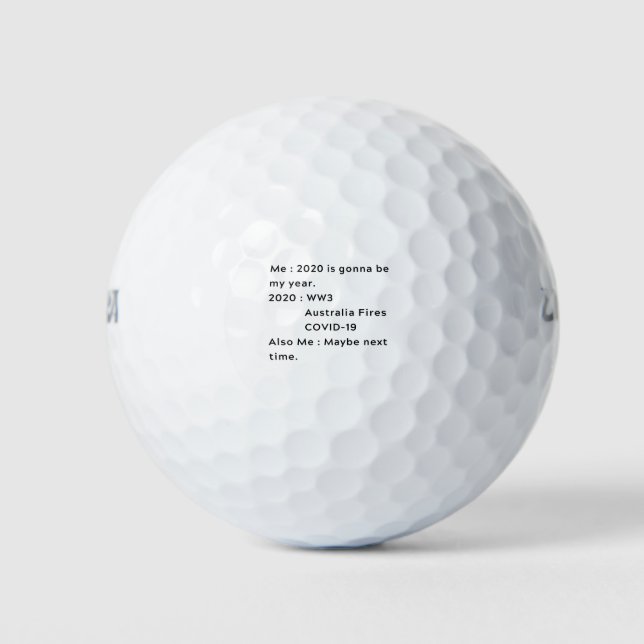 lustiges Zitat Golfball (Vorderseite)