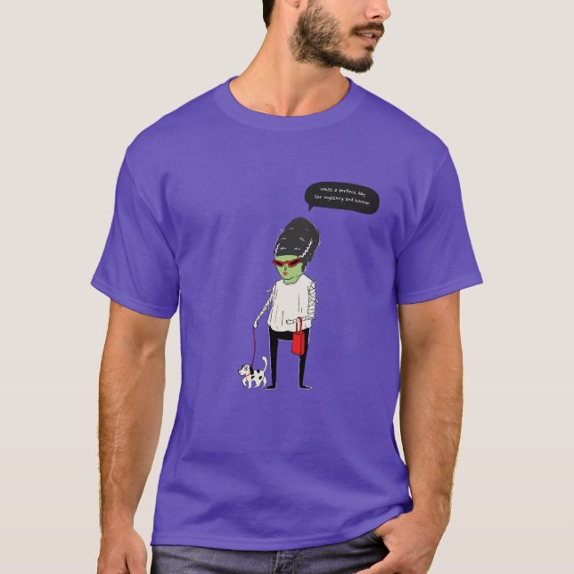 Lustiges Zitat Halloween T-Shirt (Vorderseite)