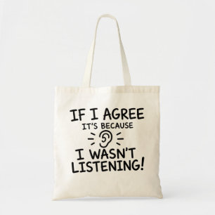 Lustiges Zitat-Typografie-Design Tragetasche