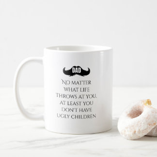 Lustiges Zitat-Vater-Schnurrbart-Kunst Kaffeetasse
