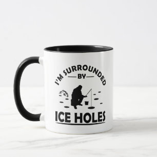 Lustiges Zitat zum Eisangeln Tasse
